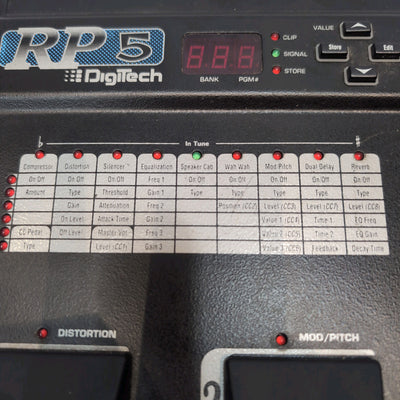 Digitech RP5 Preamp/Multi FX