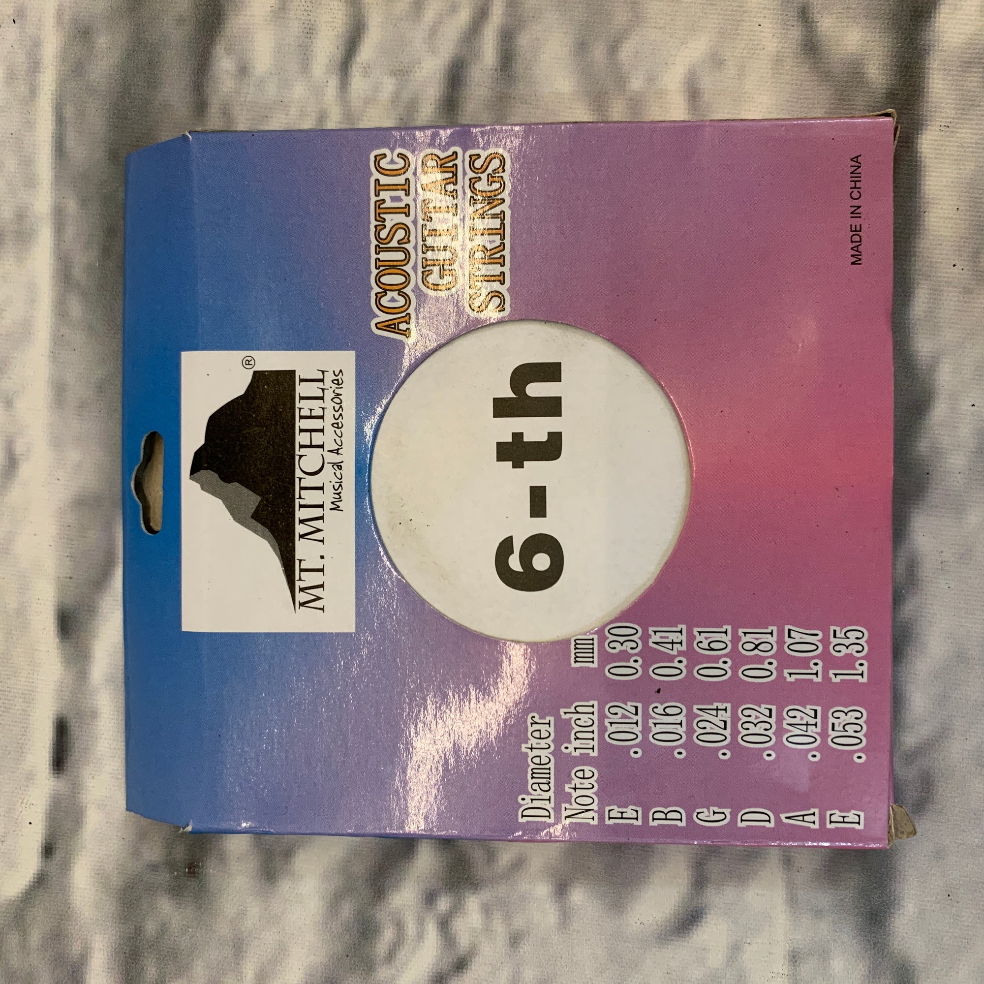Mt. Mitchell MM-AC12 Steel Brass Brass Wound Light 12-56 Acoustic Guitar Strings