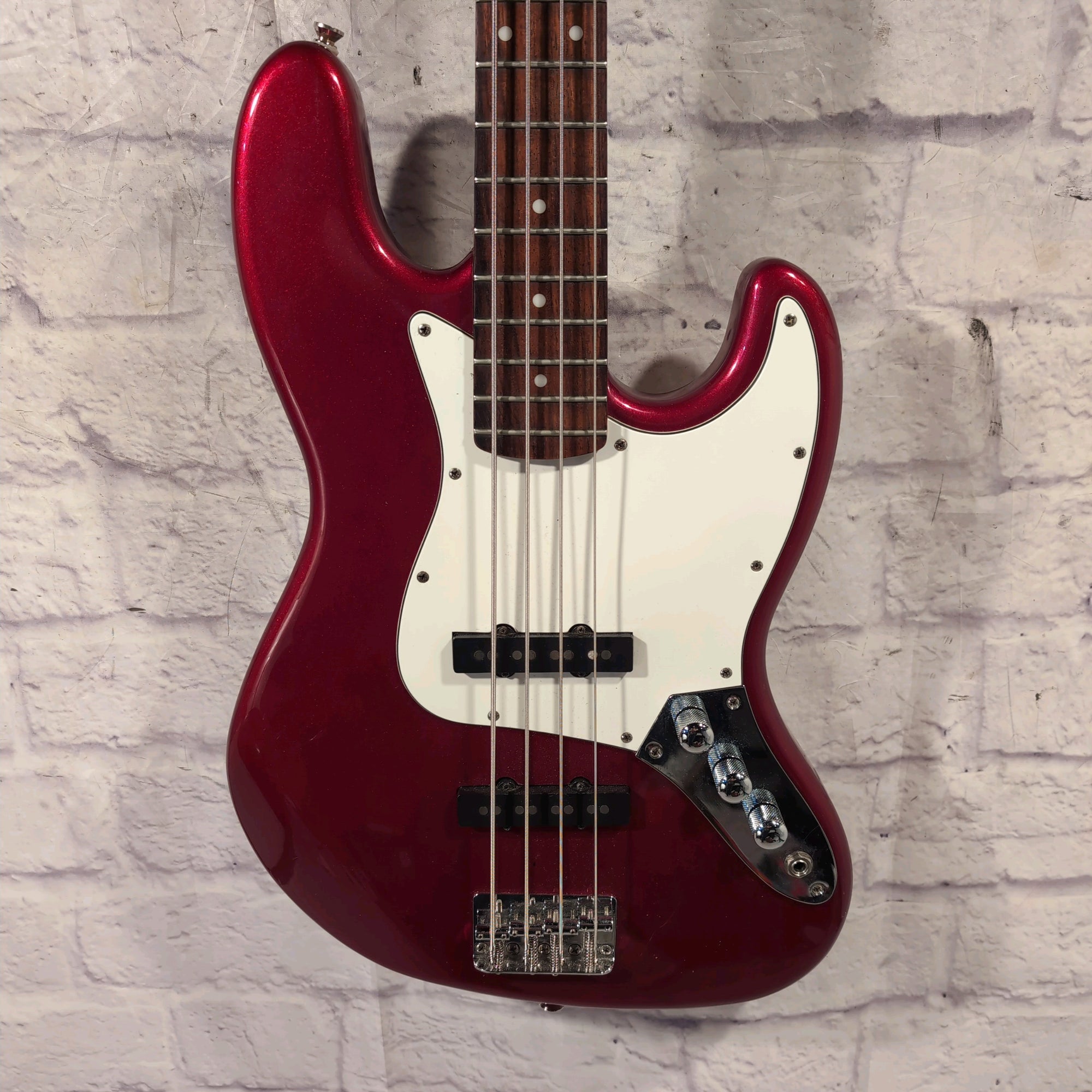 Squier Standard Series Jazz Red 4 String Bass Guitar