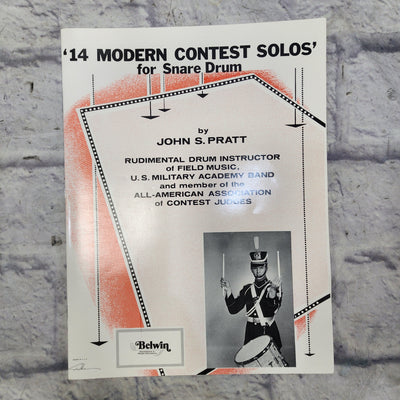 Unknown 14 Modern Contest Solos for Snare Drum Book