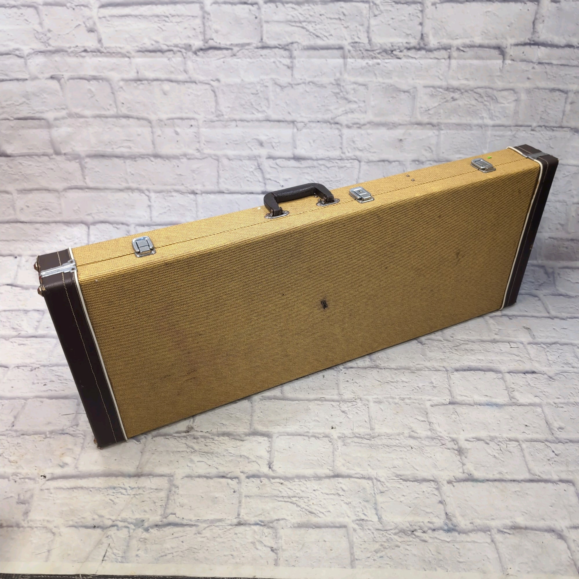 Unknown Tweed Solid Body Electric Guitar Hard Case