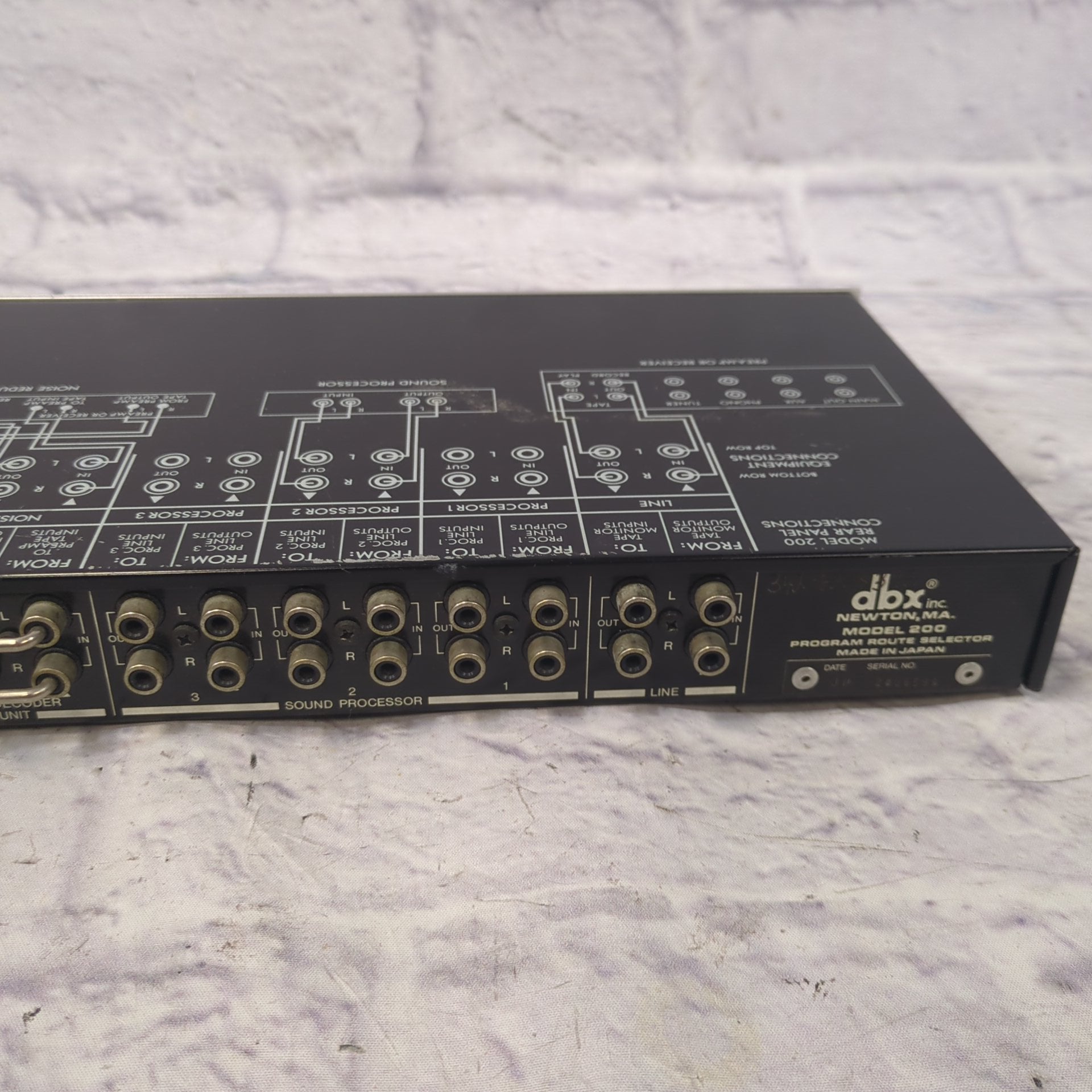 DBX 200 Program Route Selector Rack Unit