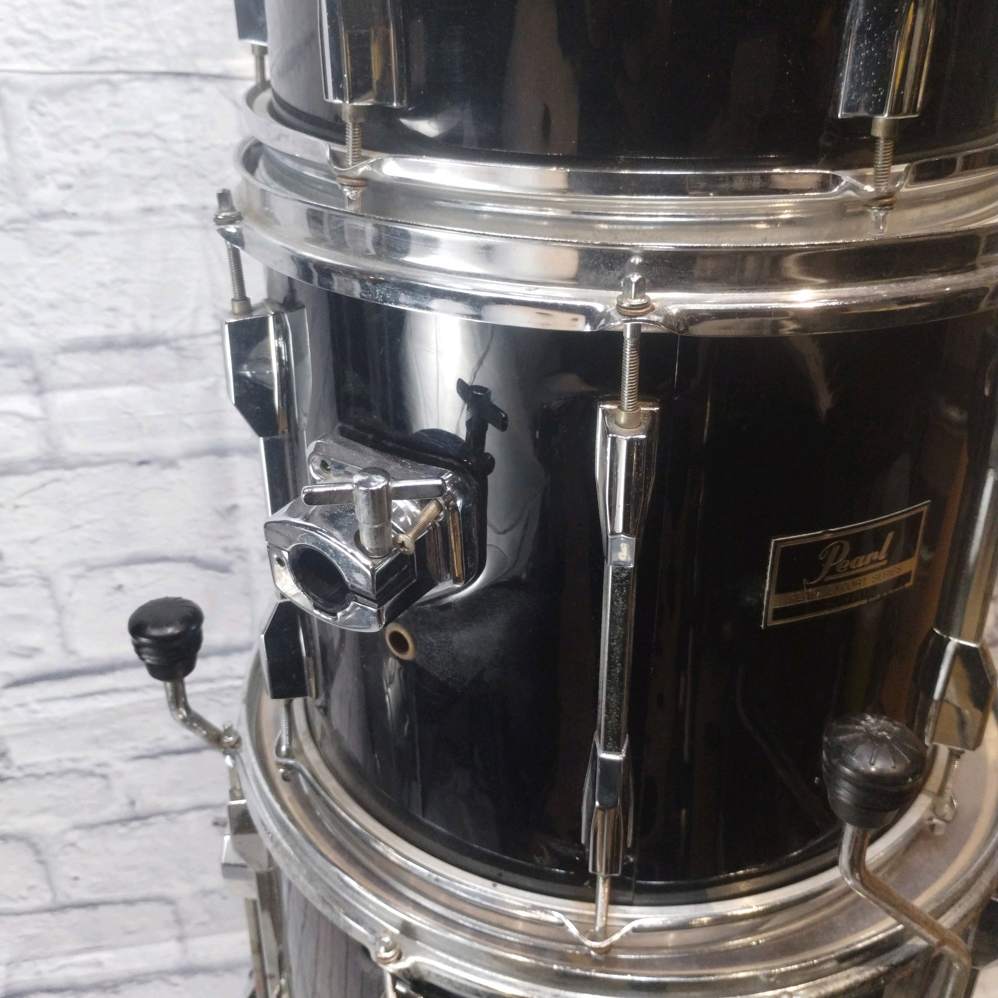 Pearl Export Black Drum Kit and Rack 12 13 16 22