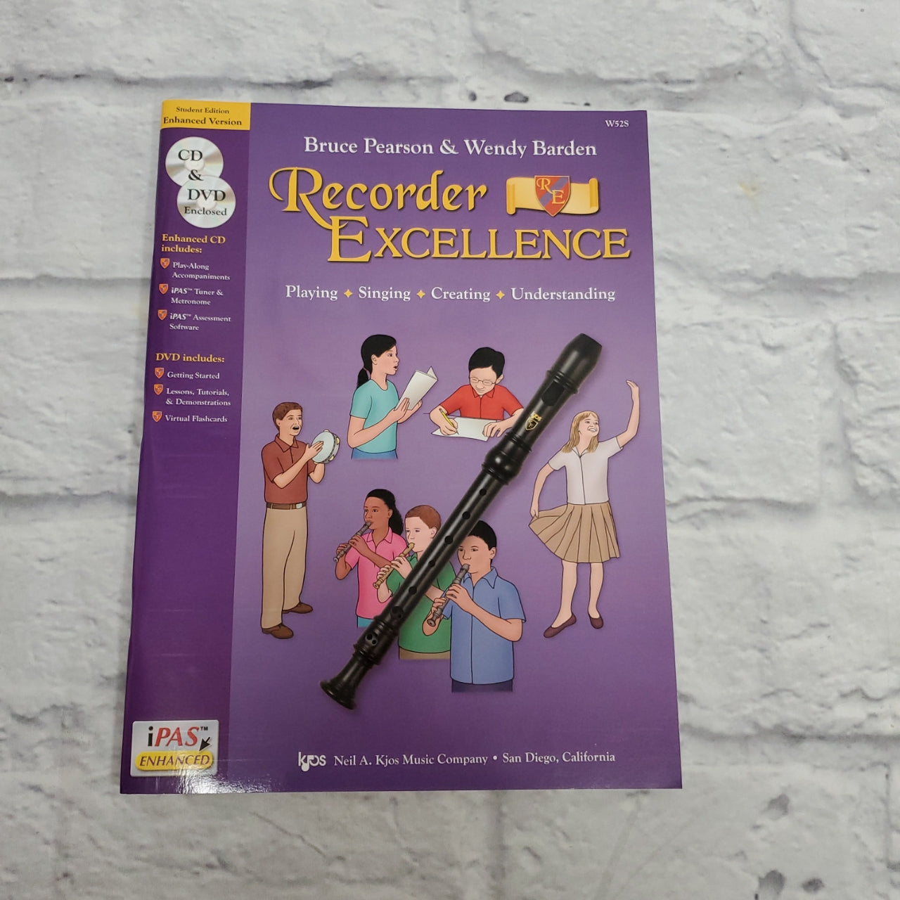 Recorder Excellence by Bruce Pearson & Wendy Barden W52S Student Edition Enhanced Version