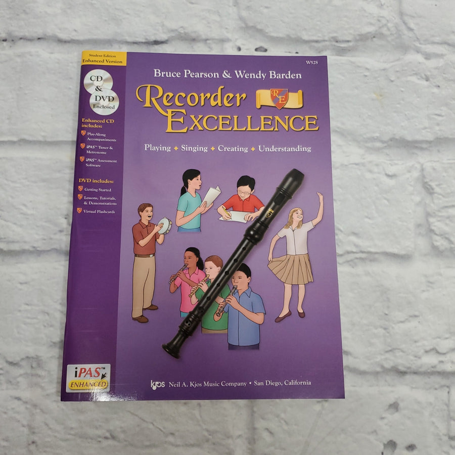 Recorder Excellence by Bruce Pearson & Wendy Barden W52S Student Edition Enhanced Version
