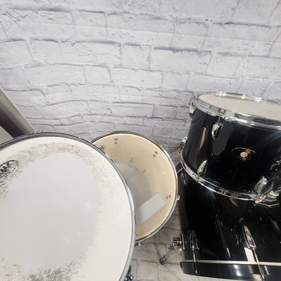 Tama Imperialstar 5pc Black Drum Kit Full Kit