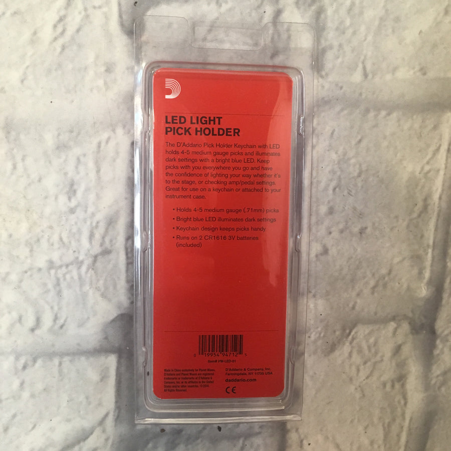 Planet Waves Keychain Pick Holder with Led
