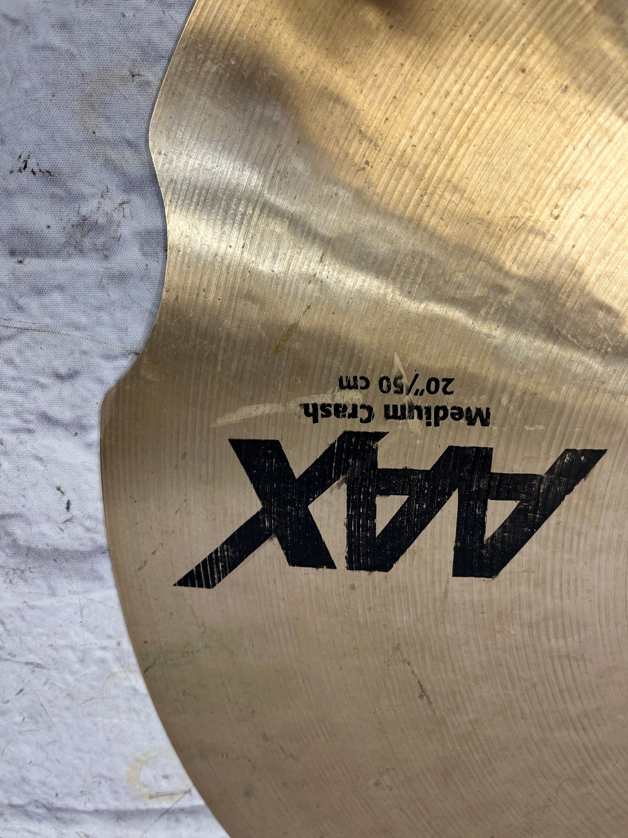 Sabian 20 AAX Medium Crash AS IS CUT DOWN