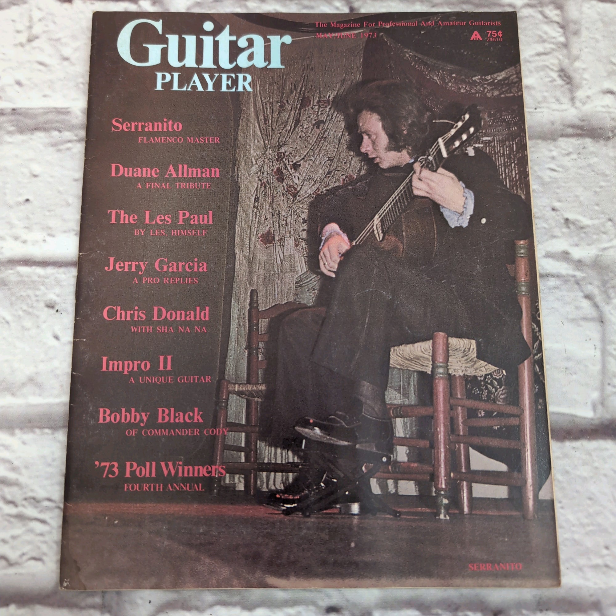 Guitar Player May / June 1973 Serranito / Duane Allman / Jerry Garcia Vintage Guitar Magazine