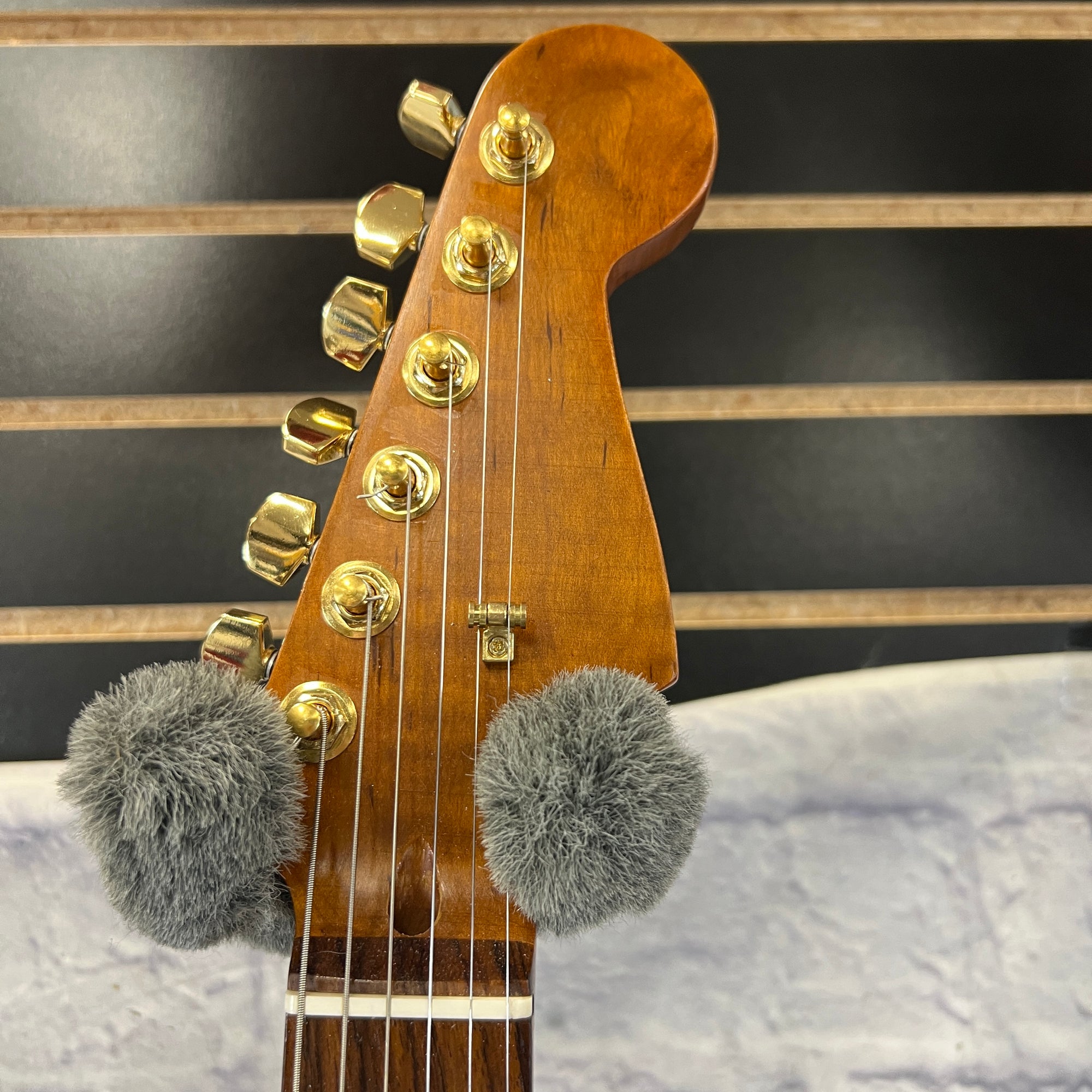 BC Guitars Strat Style Butcher Block with Roasted Maple Neck