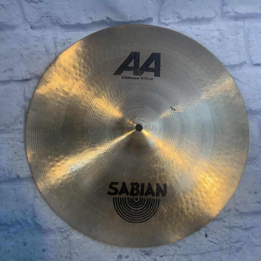 Sabian 16 AA Chinese China Cymbal