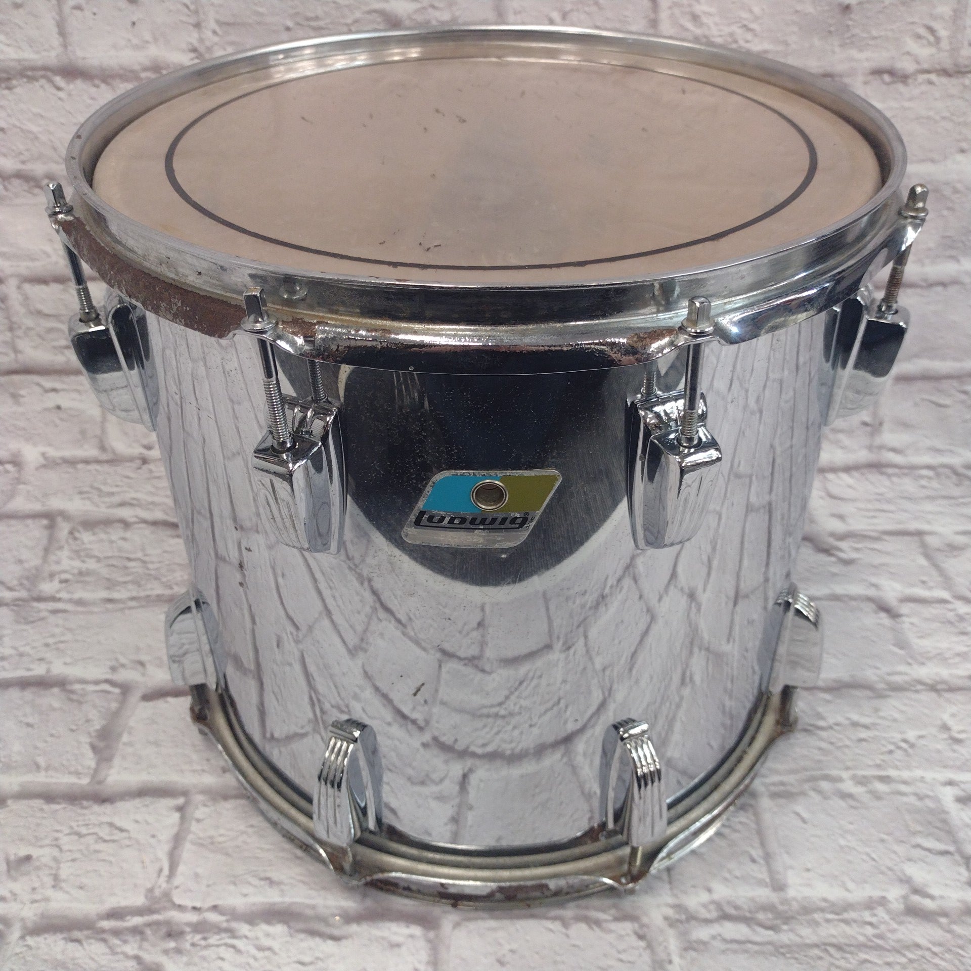 Ludwig Power Tom Chrome Over Wood 13x12