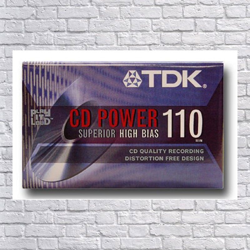 TDK CD Power 110 High Bias High Energy Performance Blank Audio Cassette Tape