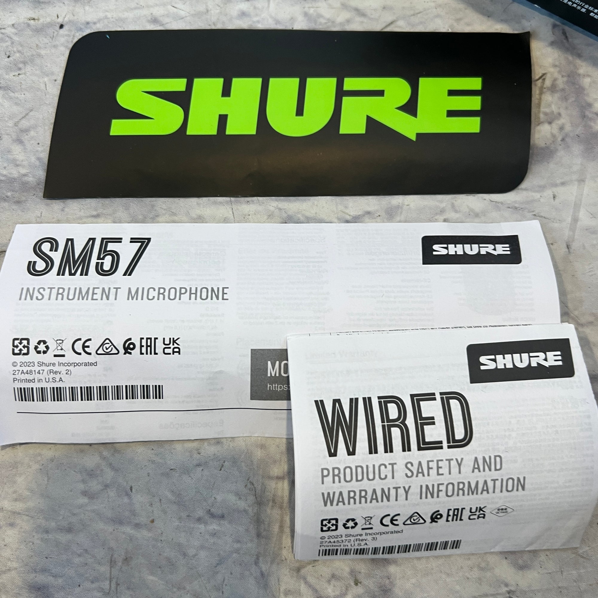 Shure SM-57 Dynamic Vocal Microphone