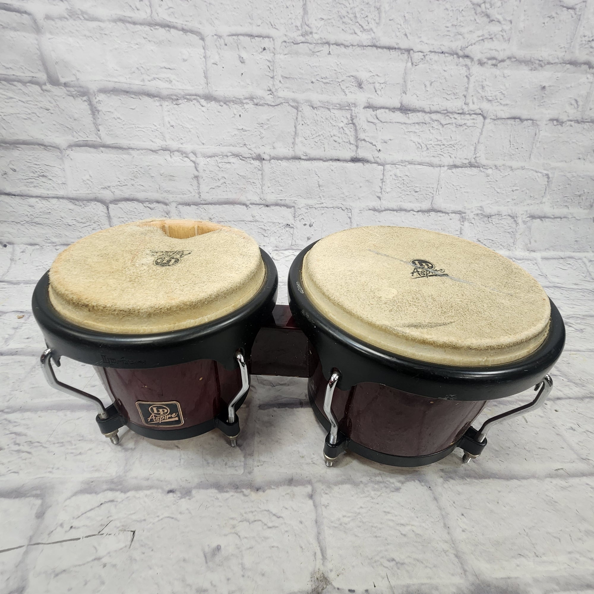 LP Latin Percussion Aspire Bongos AS IS Needs Head