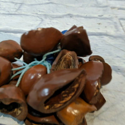 Unknown Three African Seed Pod Rattles Drum Accessory