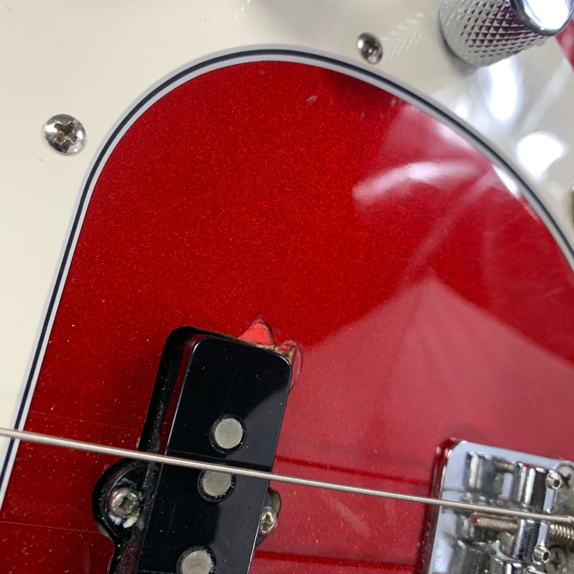 Unknown Partscaster PJ Bass Candy Red