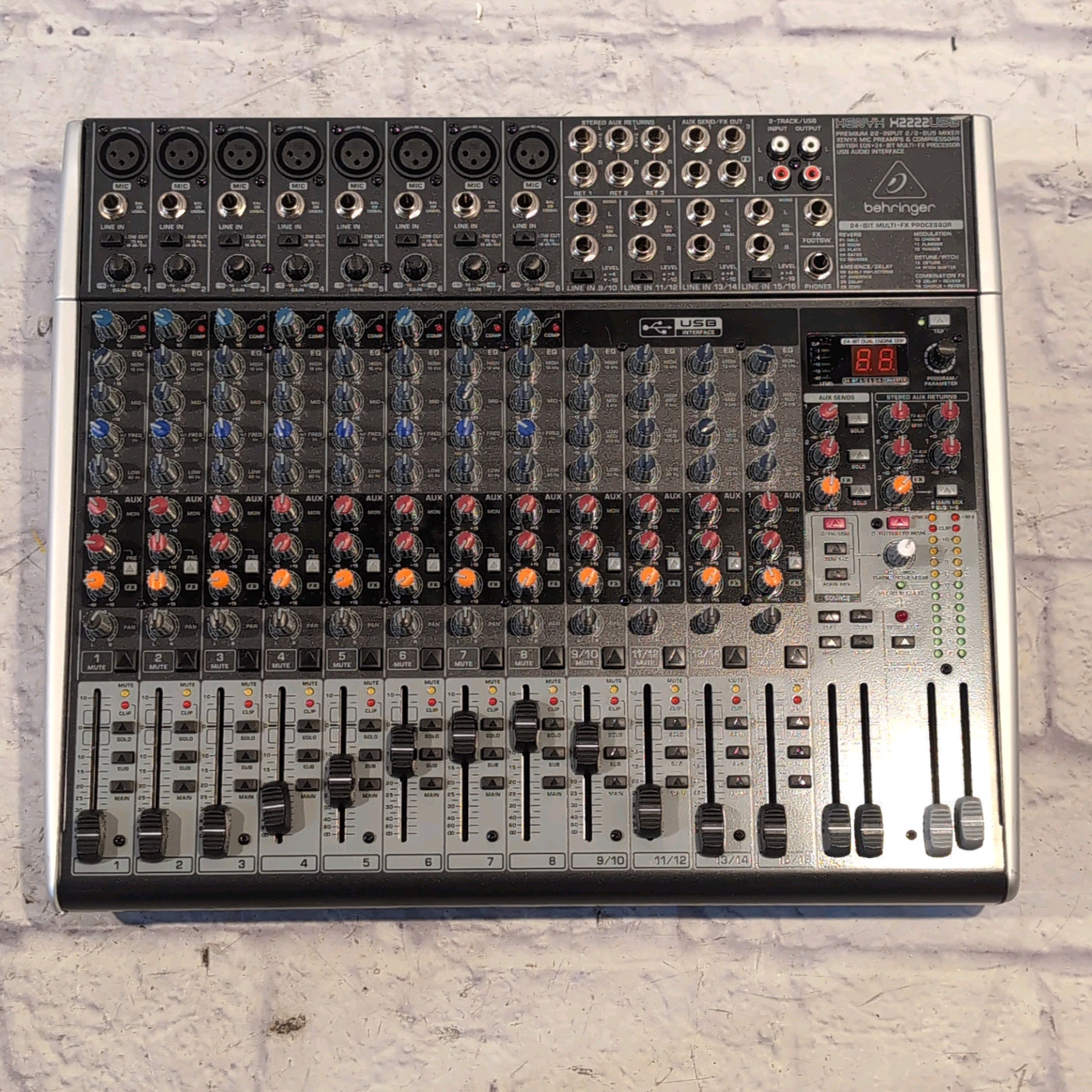 Behringer Xenyx X2222USB 22-Input Mixer with USB Interface