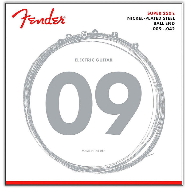 Fender Nickel-Plated 250L 9-42 Steel Light Electric Guitar Strings