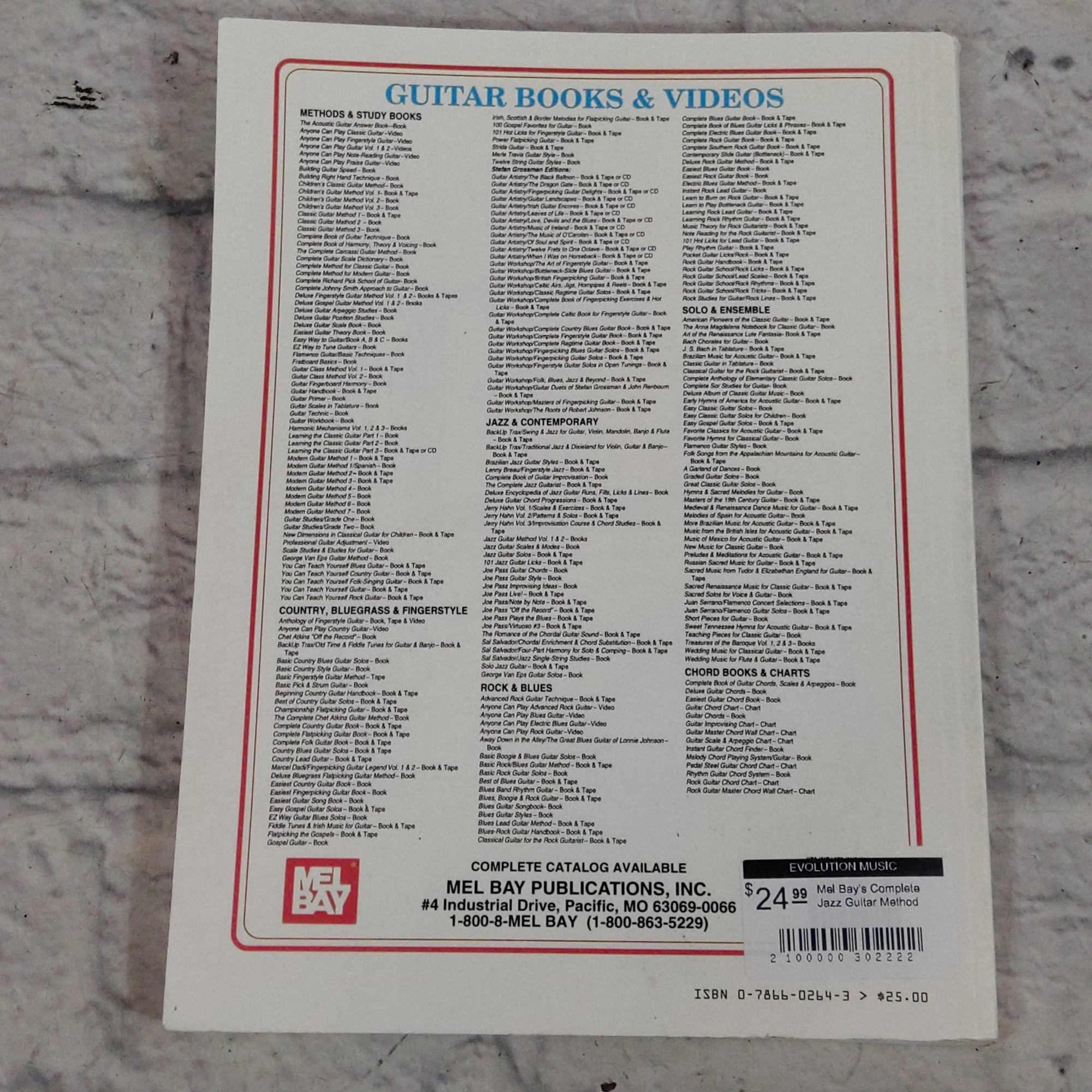 Mel Bay's Complete Jazz Guitar Method