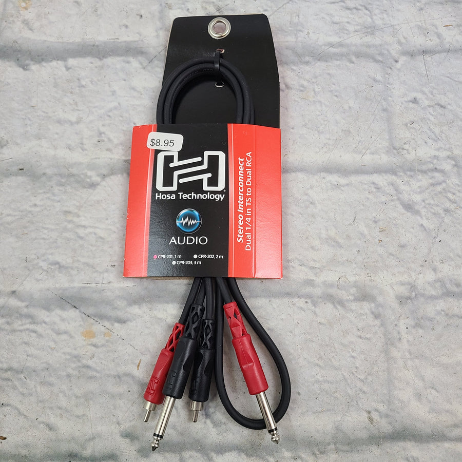 Hosa CPR 201 Dual 1/4 in TS to Dual RCA