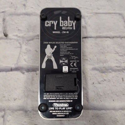 Dunlop ZW45 Zakk Wylde Signature Cry Baby Wah