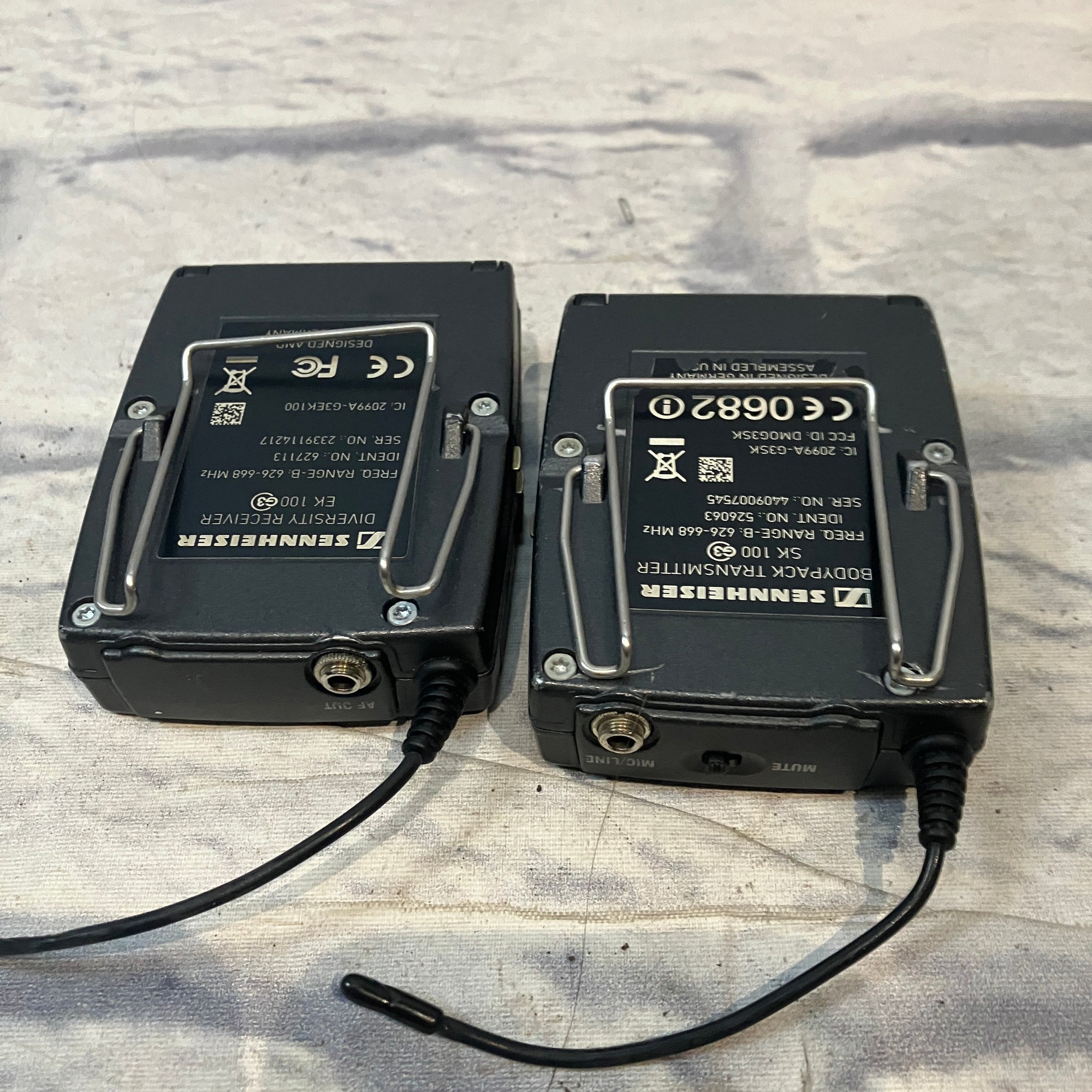 Sennheiser EW-100 G3 SK-100 Transmitter + EK-100 Receiver 626-668 MHz Wireless Mic System