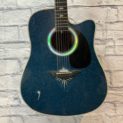 Esteban American Legacy Starlight Limited Edition - Blue Sparkle Acoustic Guitar