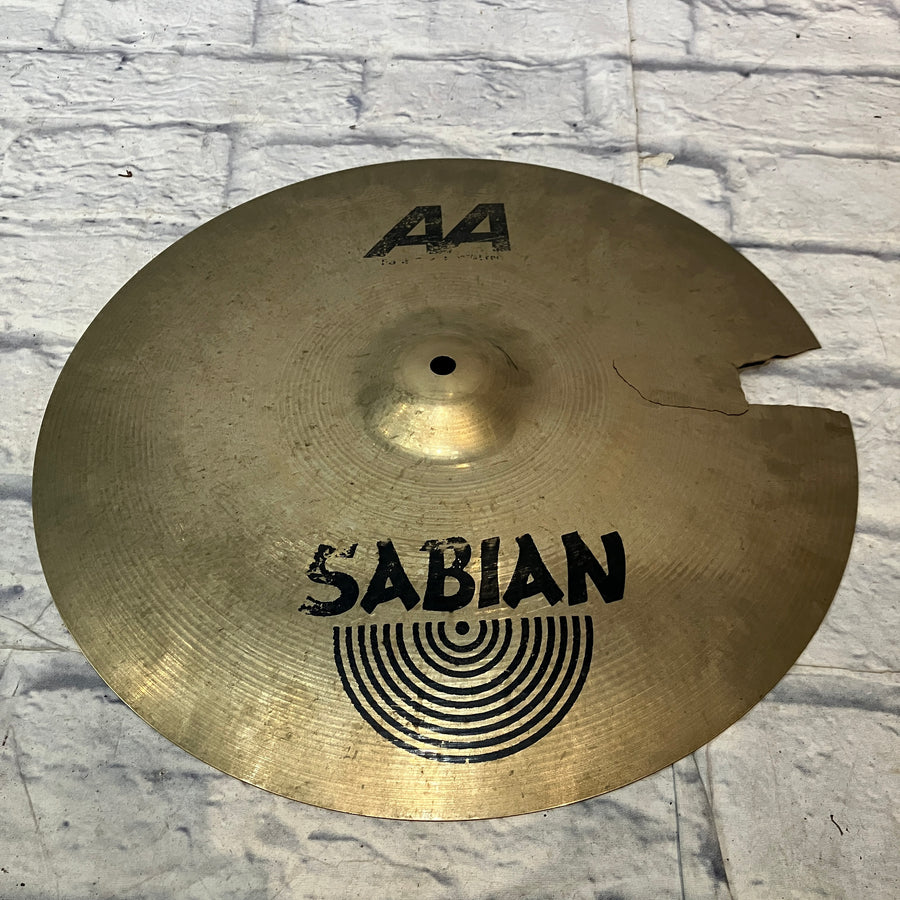 Sabian AA Fast Crash 16" Cracked