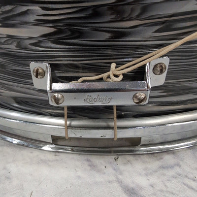 Ludwig Pioneer 5x14" Snare Drum Black Oyster Pearl Keystone Badge Vintage 1964