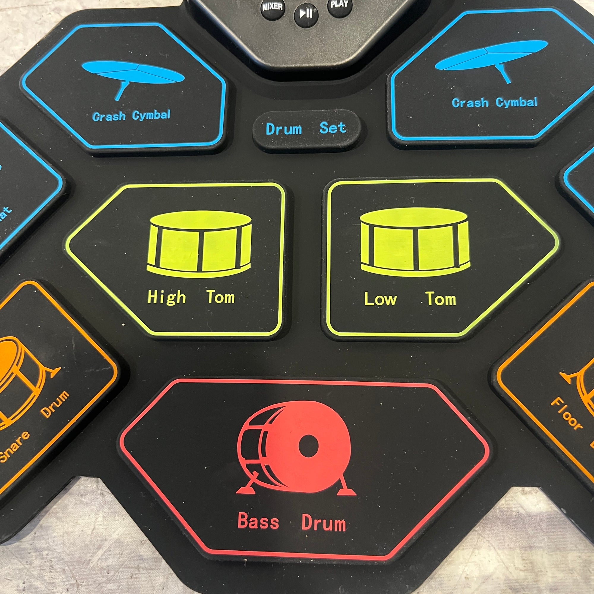 Unknown Portable Electronic Drum Pad Small Electronic Drum Set