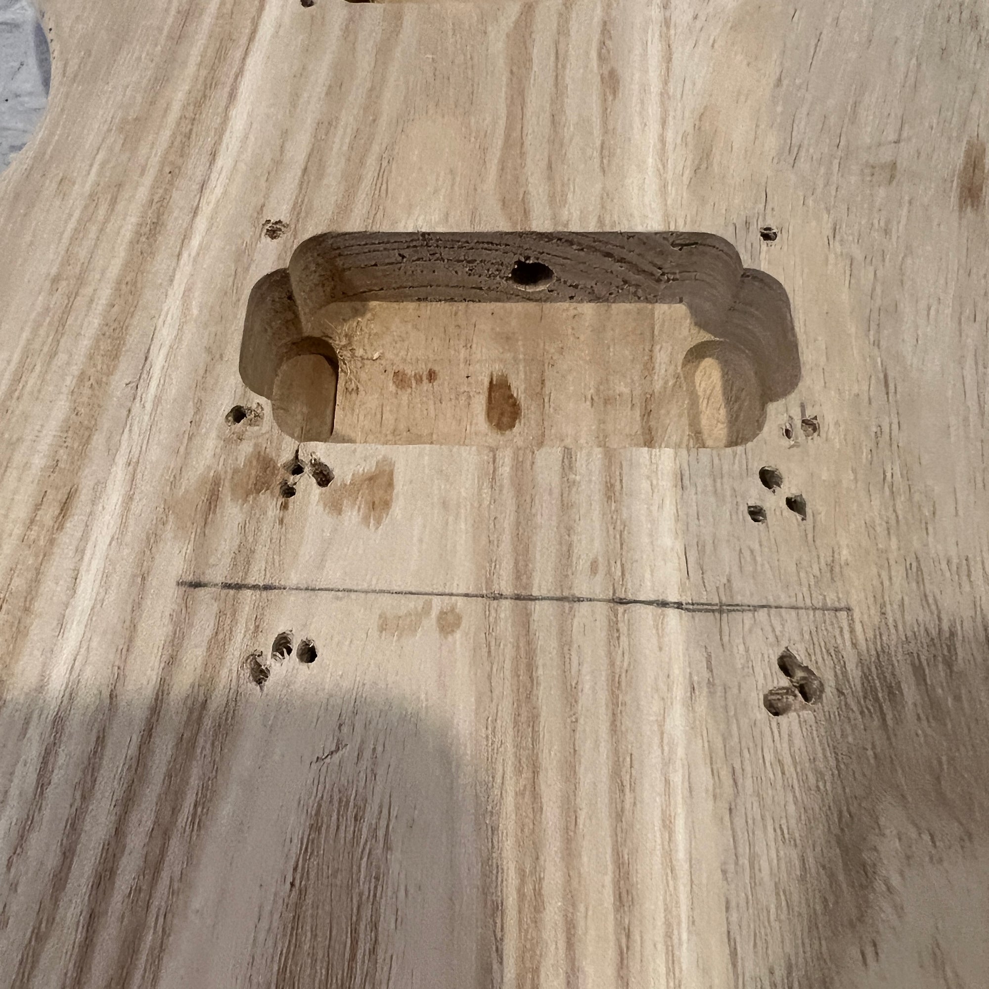 Unknown Unfinished LP Style Bolt-On Electric Guitar Body