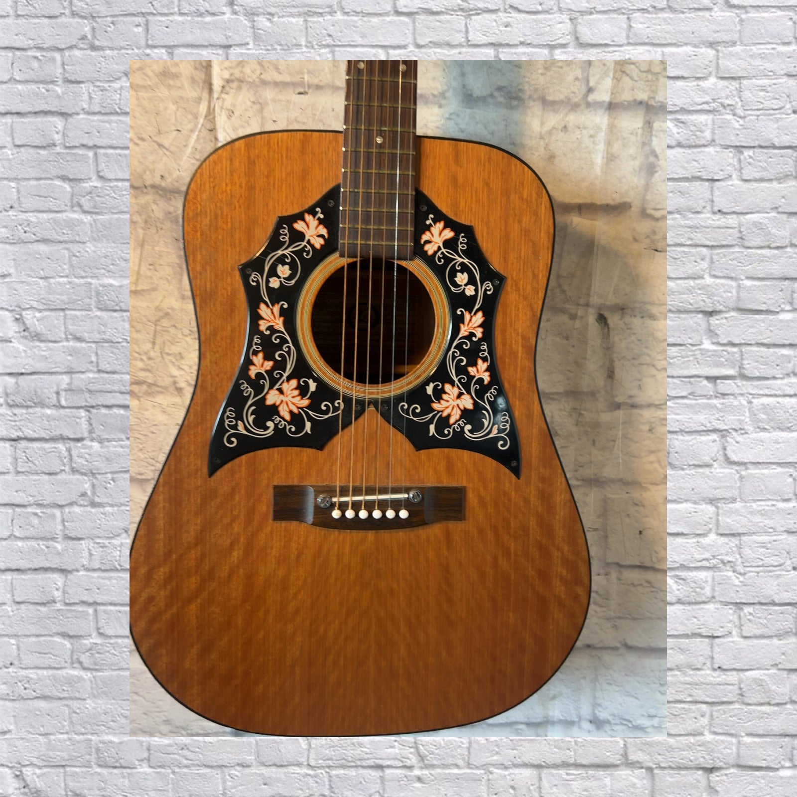 Kay KDG70 Hummingbird Headstock Crack Acoustic Guitar