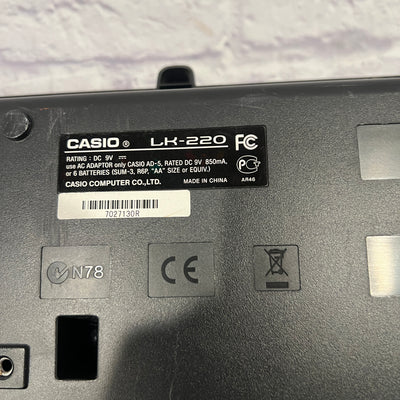 Casio LK-220 61-Key Electronic Keyboard with Lighted Keys