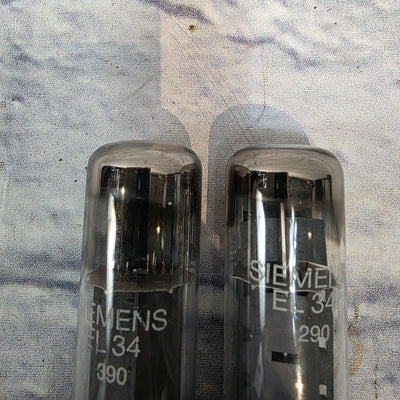 Siemens EL34 390 Tube Pair Amplifier Tubes
