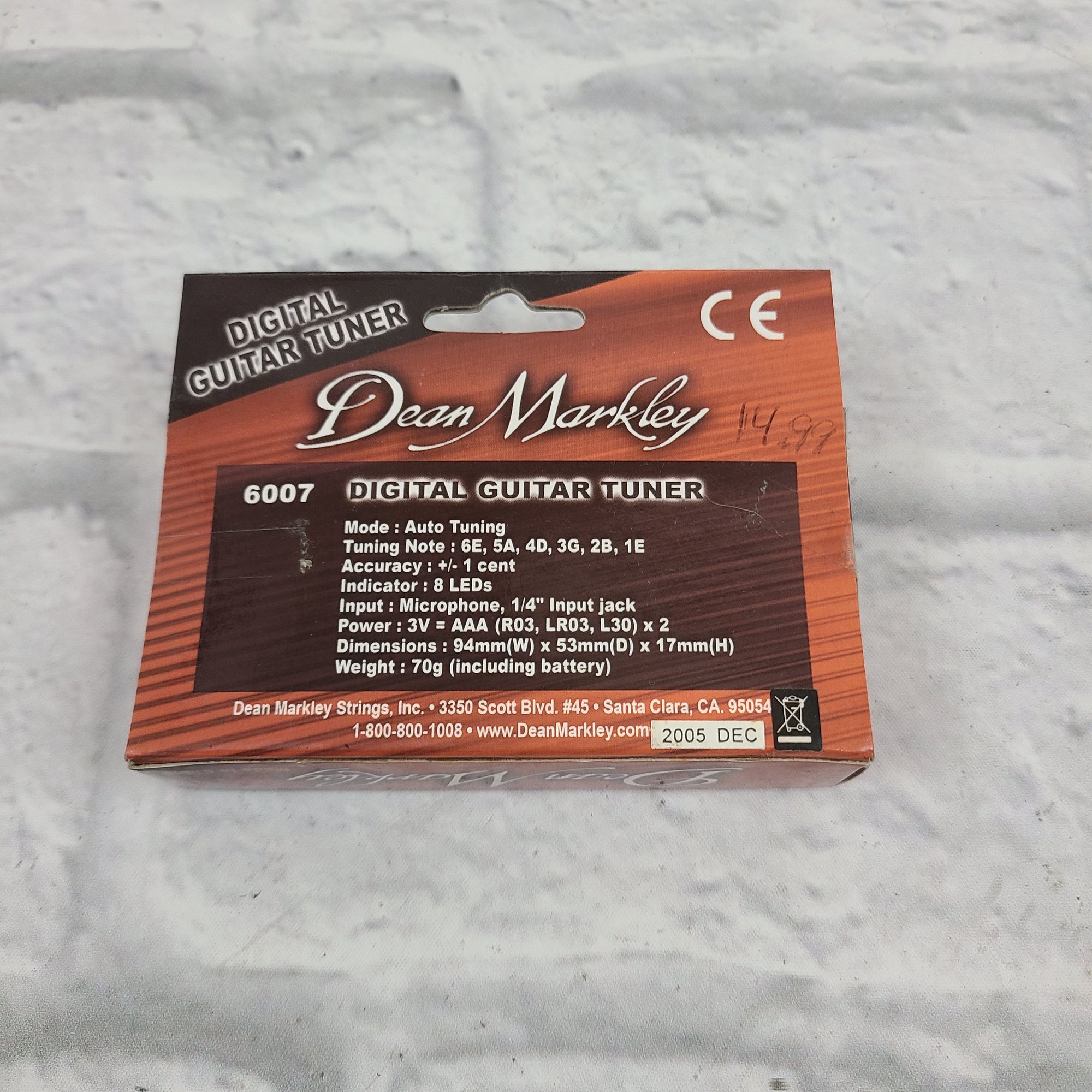 Dean Markley 6007 Digital Guitar Tuner