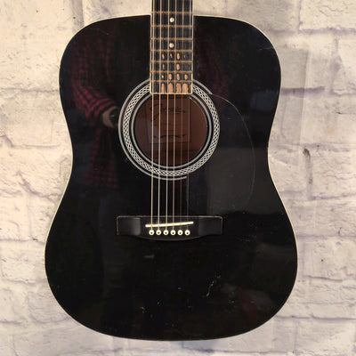 Johnson JG-610-B Acoustic Guitar - Black