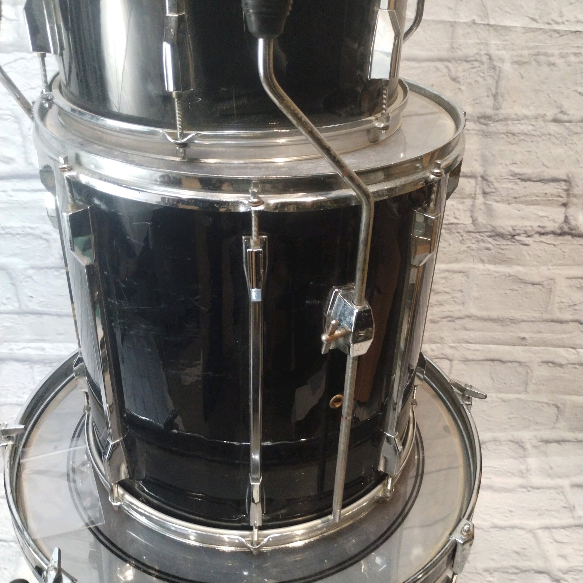 Pearl Export Black Drum Kit and Rack 12 13 16 22