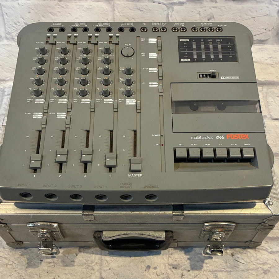 Fostex XR-5 Cassette Multitrack Recorder with Case