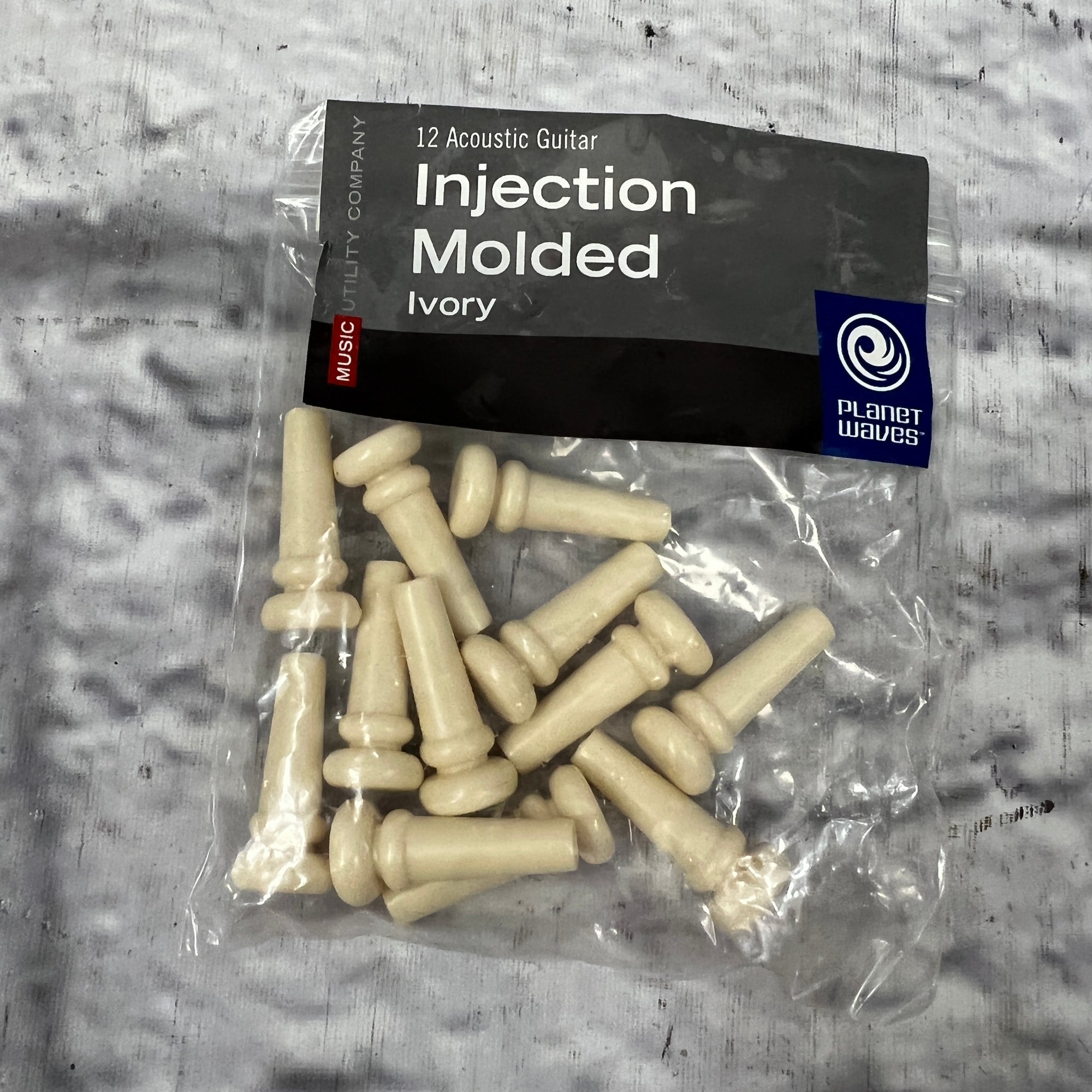 D'Addario PWES11 12-Pack Injection Molded Acoustic Guitar Pins