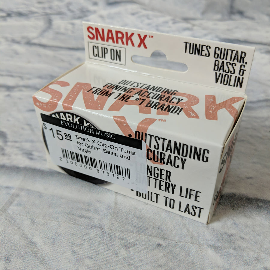 Snark X Clip-On Tuner for Guitar, Bass, and Violin