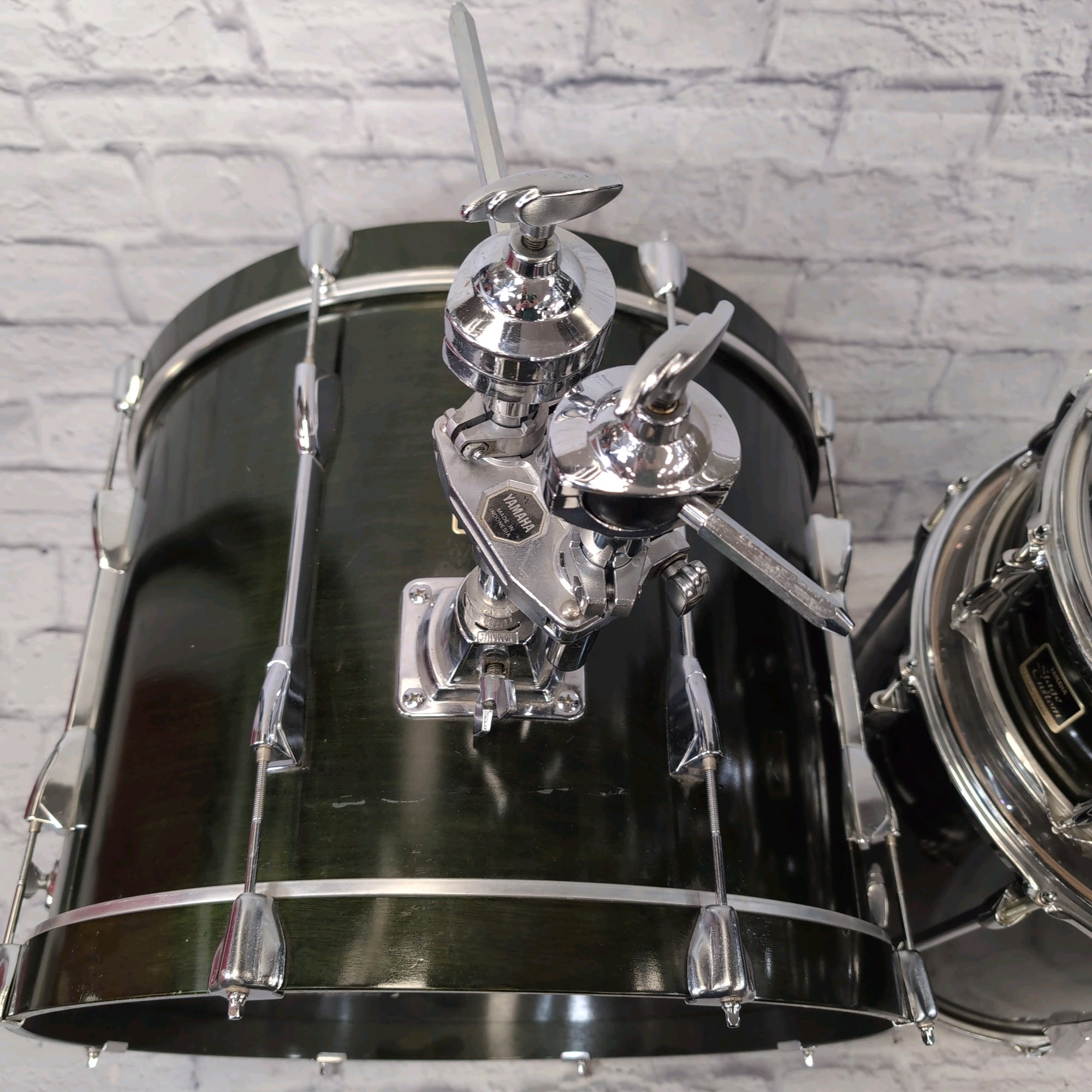 Yamaha Stage Custom 5pc Transparent Green Drum Set