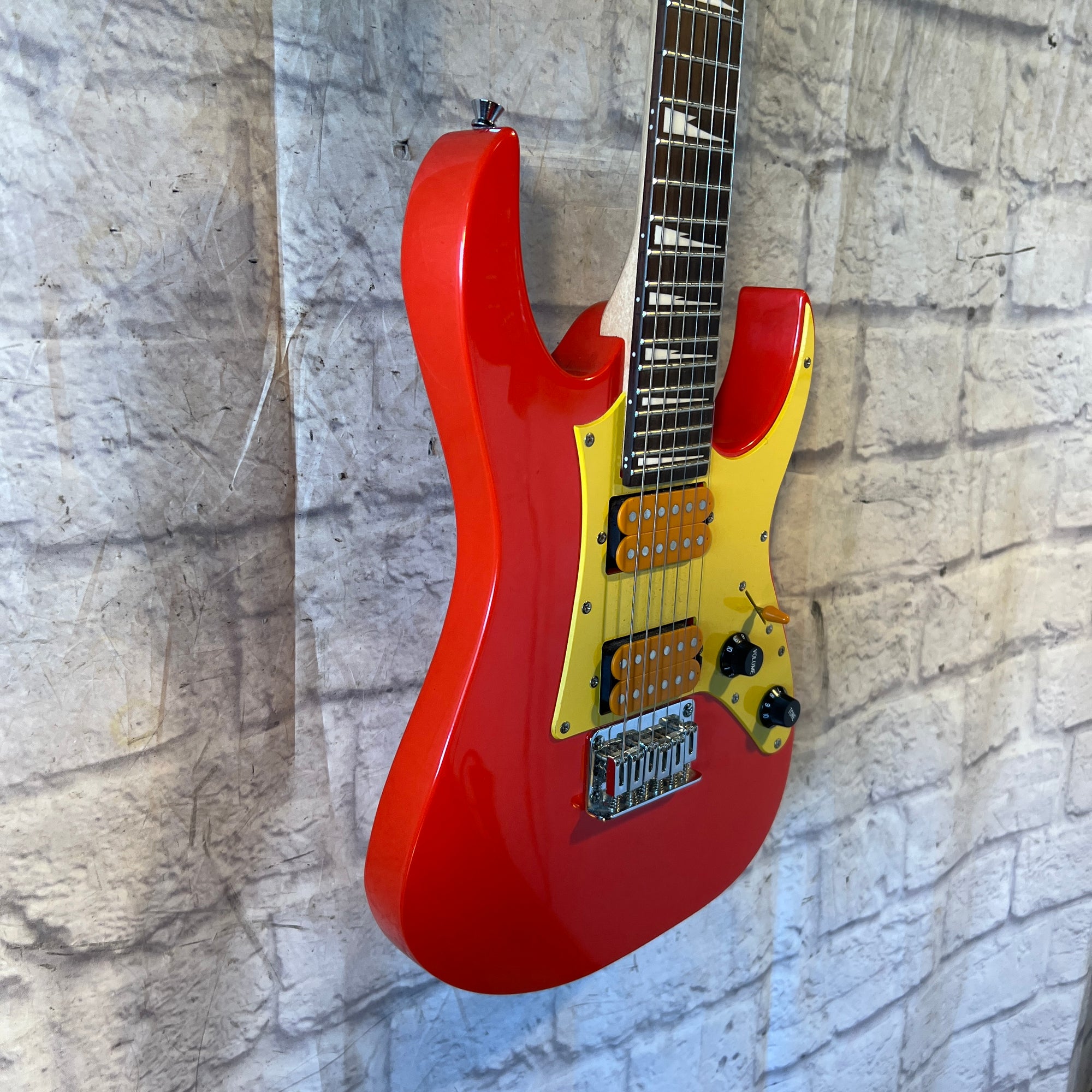 Ibanez Mikro 3/4 Scale Orange Yellow Red Electric Guitar