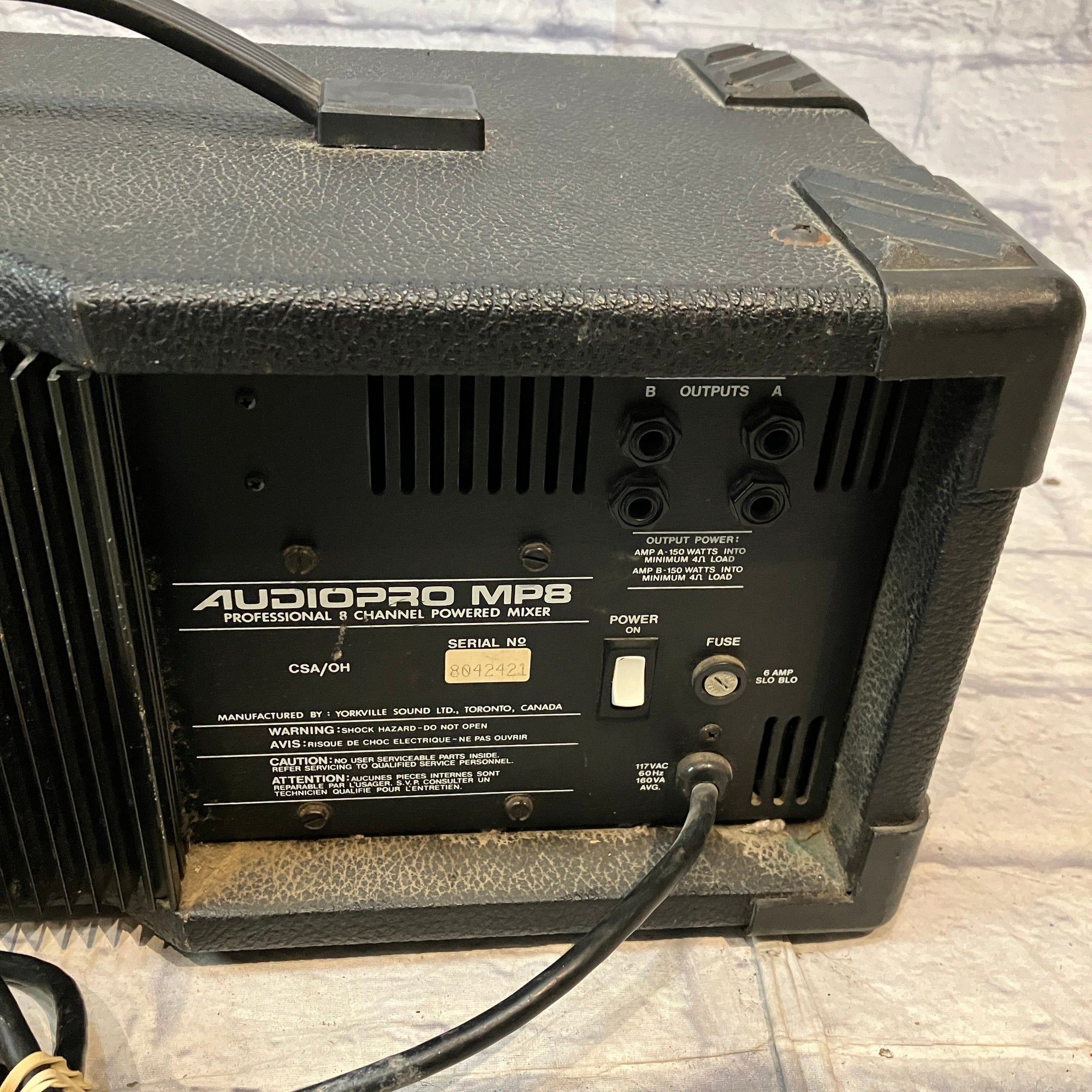 Audiopro MP8 Powered PA Mixer