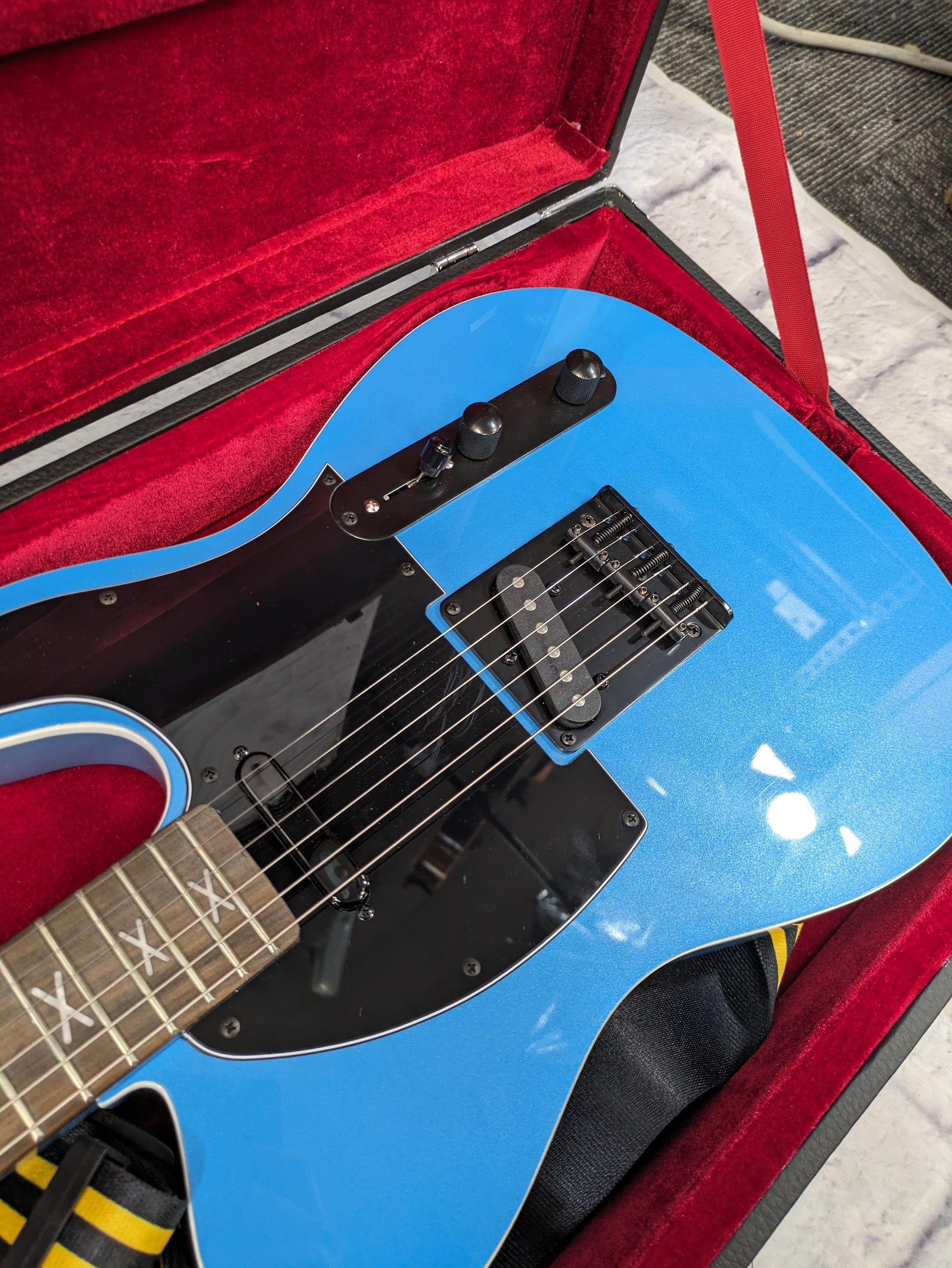 Hard Luck Kings Blue Telecaster Style with Case