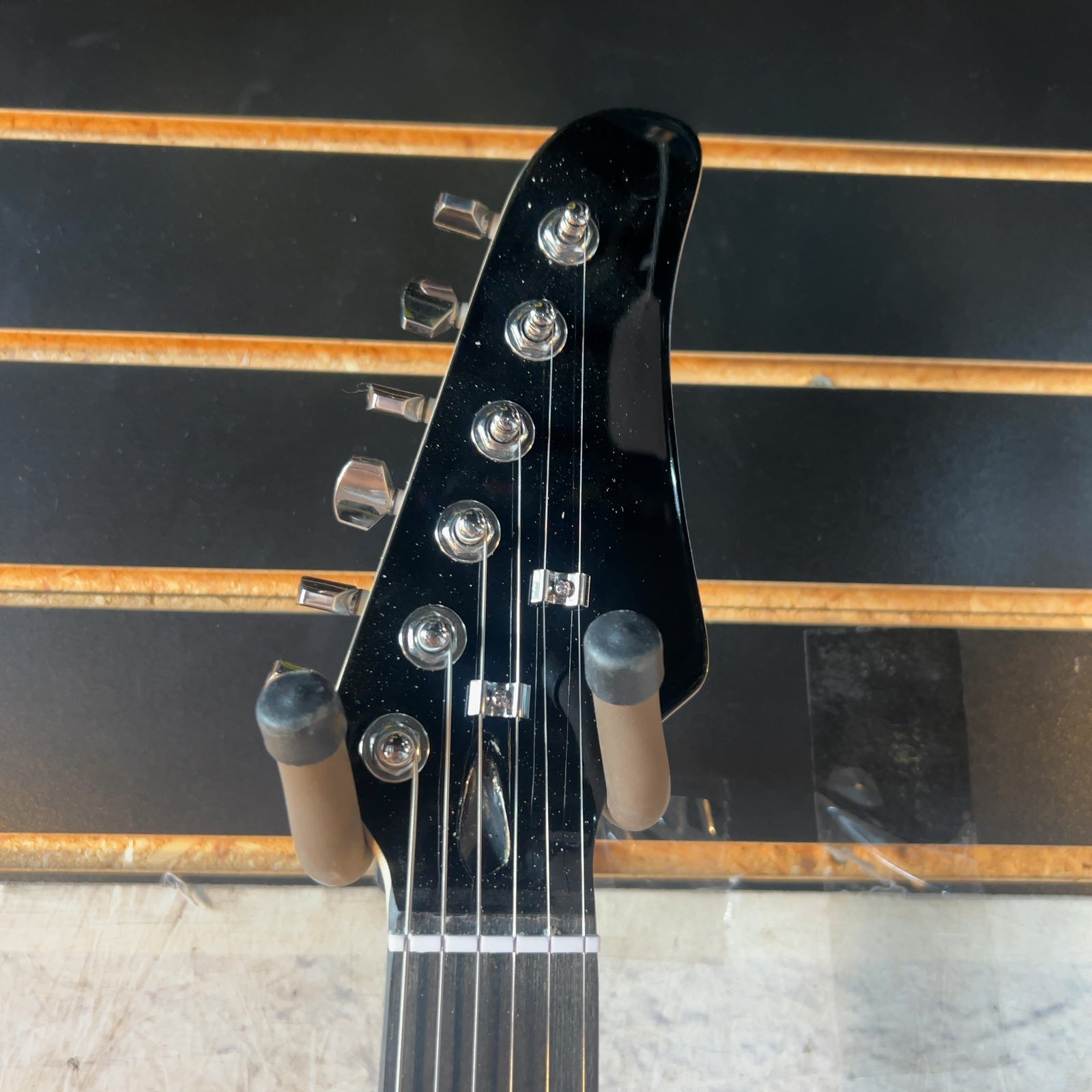 Unknown Strat Style Electric Guitar with Lightning Graphic
