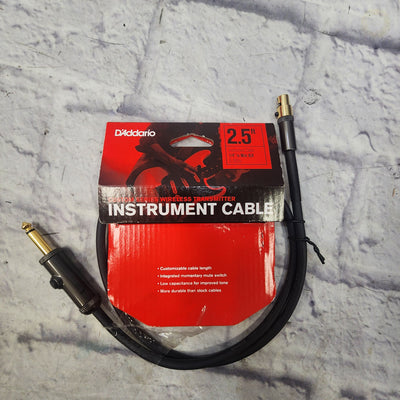 Daddario Wireless Transmitter Instrument Cable 2.5ft