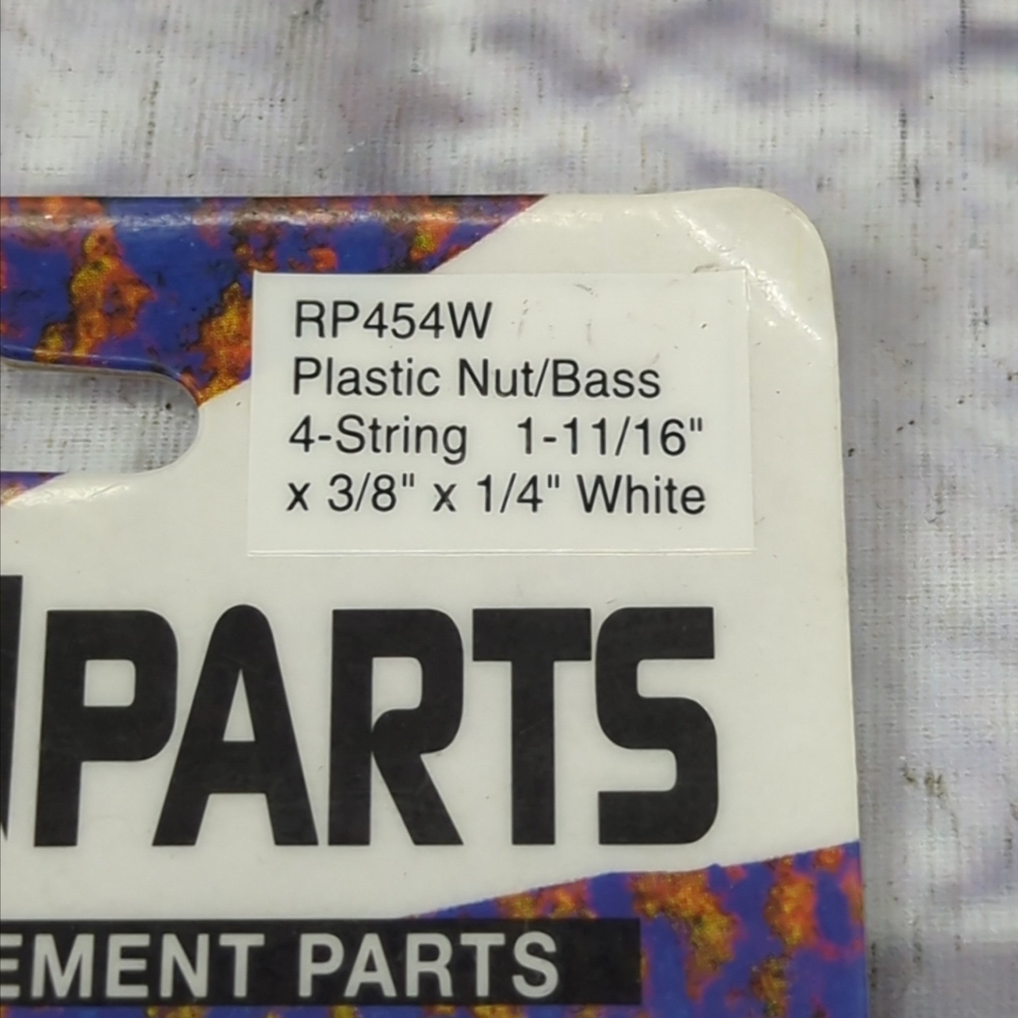 Retro Parts Electric Bass Nut - White