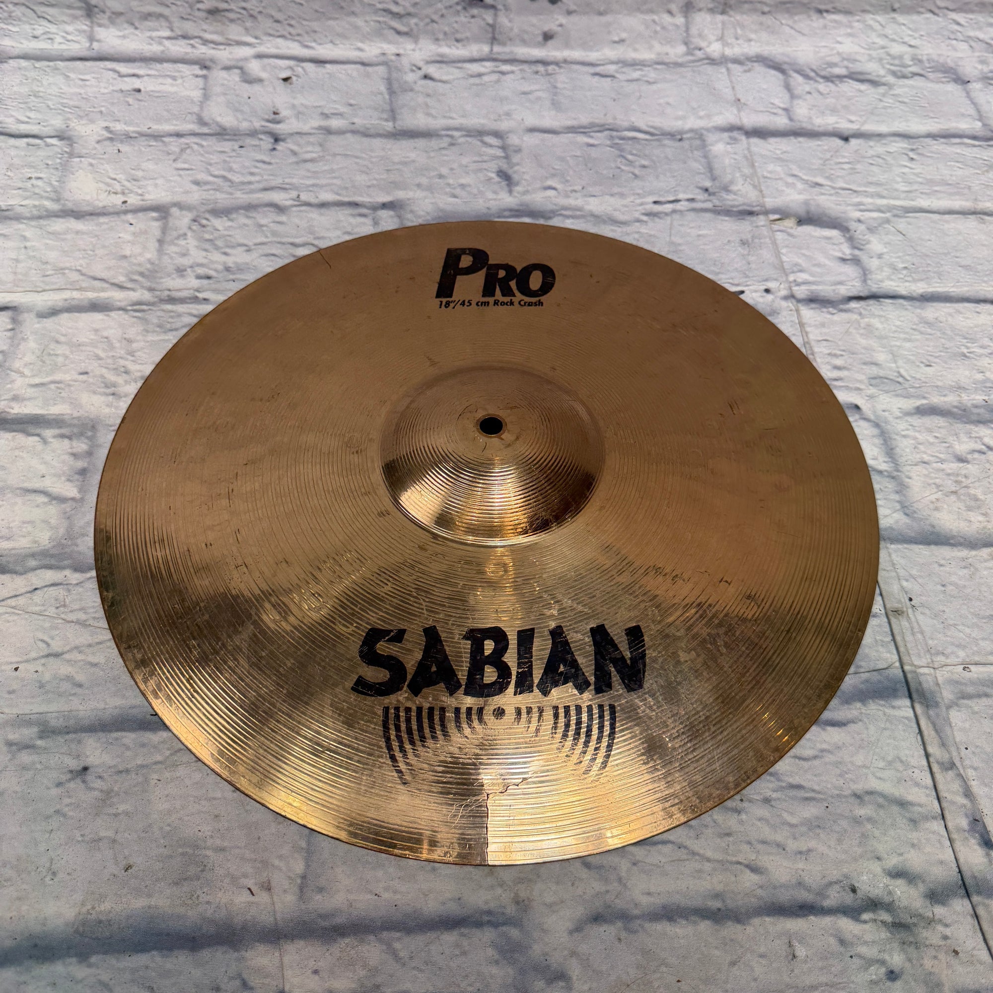Sabian Pro 18" Rock Crash - CRACKED