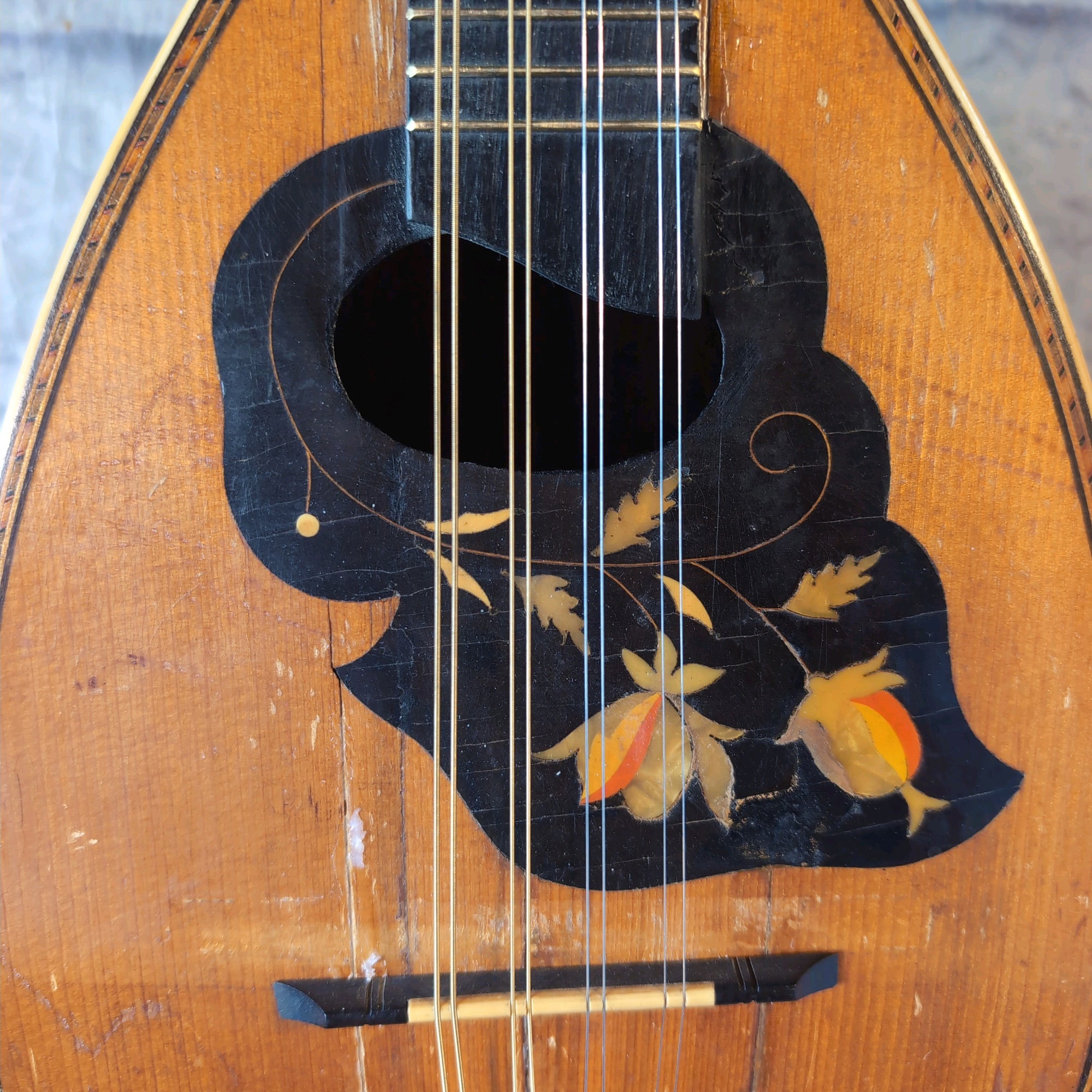 Antique Vintage Florentine Bowl Back Mandolin